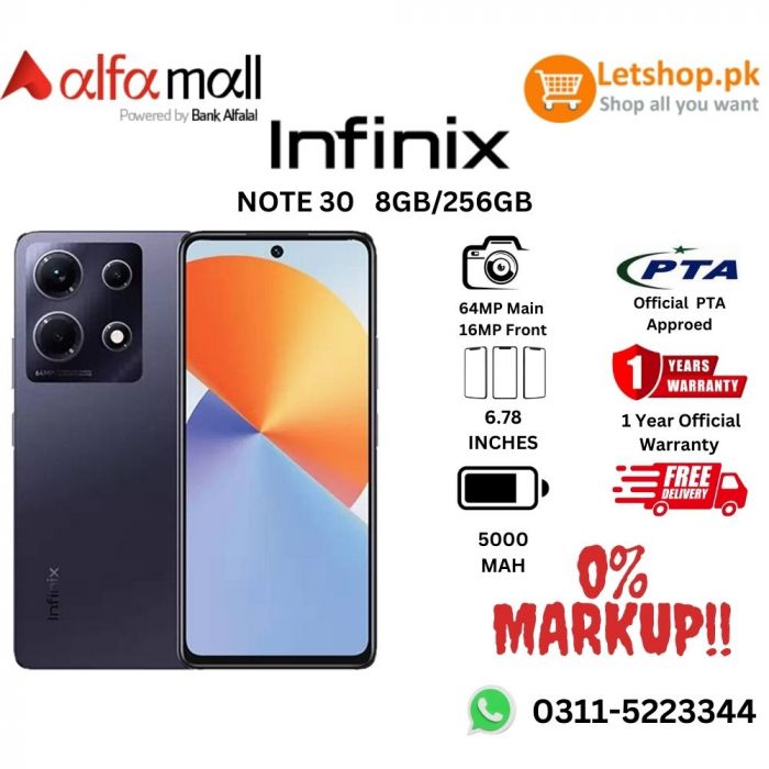INFINIX-NOTE-30-PRO-8-256-QC360  Online Secure Shopping in Pakistan