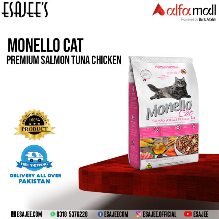 Monello Cat Food Special Premium Salmon Tuna Chicken 1kg l