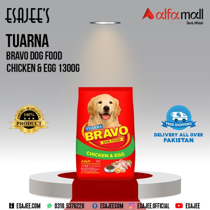 Tuarna Bravo Dog Food Chicken Egg 1300g ESAJEE S