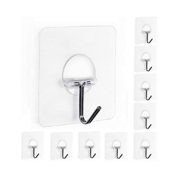 Towel Hooks for Bathrooms & Kitchen Waterproof and Oil Proof Nail