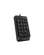 A4Tech Fstyler Numeric Keypad FK13P - Sleek & Slim - Wired USB - (Black) - Splash Resistant - High Quality - Original with S/N - Number pad keyboard for Laptop & PC