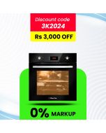 Glam Gas Black Forest Electric Built In Oven 57 Liter With Official Warranty Upto 12 Months Installment At 0% markup