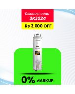 Glam Gas 30G D-8x8 Elec+Gas Stainless Steel Body Water Heater With Official Warranty Upto 12 Months Installment At 0% markup