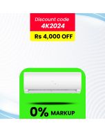 Haier HSU-24CFCM/013L(W) Turbo Cool Non Inverter AC 2 Ton With Official Warranty Upto 12 Months Installment At 0% markup