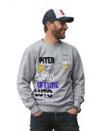 Grey Printed Sweatshirt For Men