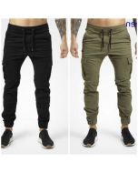 Pack of 2 Stylish Cargo Pocket Trousers for Men