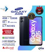 Samsung Galaxy A05 4gb 128gb On Easy Installments 12 Months with 1 Year Brand Warranty & PTA Approved With Free Gift by SALAMTEC & BEST PRICES