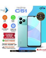 Realme C51 4gb 64gb On Easy Installments (12 Months) with 1 Year Brand Warranty & PTA Approved With Free Gift by SALAMTEC & BEST PRICES