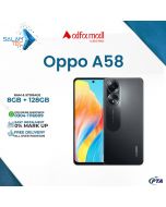 Oppo A58 8GB RAM 128GB Storage On Easy Installments (12 Months) with 1 Year Brand Warranty & PTA Approved With Free Gift by SALAMTEC & BEST PRICES