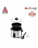 Moulinex Easy Cook Rice Cooker With Steam Basket, 1.8 Liter, 700 Watt, Silver / Black - MK123D10 ON INSTALLMENTS