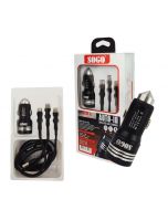 Sogo Fast Mobile Charger 3 in 1  4.8 A - Black