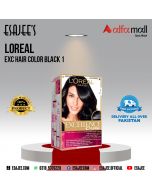 Loreal Exc Hair Color Black 1 | ESAJEE'S