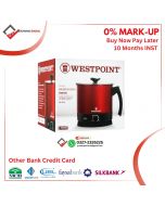 Westpoint Deluxe Multifunction kettle WF 6175 Red & Black 1.8 Liter 1000 Watts with 2 Years Brand Warranty Other bank