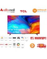TCL 43 Inches 4K Android TV 43P635| On Installments - Other Bank BNPL