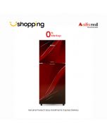 Orient Marvel 260 Glass Door Freezer-on-Top Refrigerator 10 Cu Ft Red