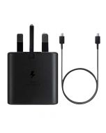 Samsung 45W 3 Pin Power Adapter 1.8M C2C Cable Black With free Delivery By Spark Tech (Other Bank BNPL)
