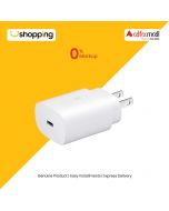 Samsung 25W Adapter W/O Cable White (TA800) - On Installments - ISPK-0158