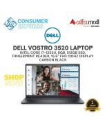 Dell Vostro 3520 Laptop - Intel Core i7-1255U, 8GB, 512GB SSD, Fingerprint Reader, 15.6" FHD 120Hz Display - Carbon Black (International Warranty)