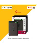 Transcend StoreJet Portable 2TB External HDD (25M3) - On Installments - ISPK-0153