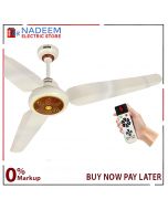 Khurshid Fan Unicorn 50watts AC Ceiling Fan Inverter Hybrid - Remote Control Copper Winding 56 Inches