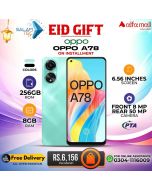 Oppo A78 8gb 256gb On Easy Installments (12 Months) with 1 Year Brand Warranty & PTA Approved With Free Gift by SALAMTEC & BEST PRICES