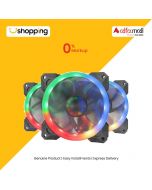 Redragon GC-F008 Computer Case PC Cooling Fans Pack Of 3 - On Installments - ISPK-0145