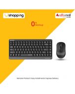 A4tech 2.4G QuietKey Wireless Keyboard Mouse Grey (FGS1110Q) - On Installments - ISPK-0156