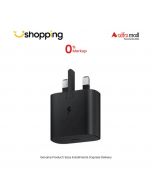 Samsung 25W 3 Pin Fast Charging Travel Adapter Black - On Installments - ISPK