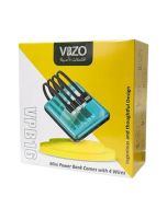 Vizo 10000mah Fast Power Bank With Four Wires (VPB16) - NON installments - ISPK-0179