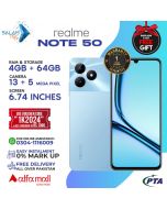 Realme Note 50 4gb 64gb On Easy Installments (12 Months) with 1 Year Brand Warranty & PTA Approved With Free Gift by SALAMTEC & BEST PRICES