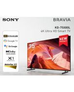 SONY BRAVIA 75" Inch TV X80L 4K Ultra High Definition (UHD) High Dynamic Range (HDR10) Smart Google TV