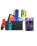 Nintendo Switch OLED Console Neon With Nintendo Switch Joy-Con (L-R) & Saints Row The Third By Telemart