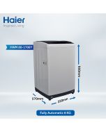 Haier Automatic Washing Machine 8Kg HWM 80-1708 Top Load 10 year motor warranty, Quick Wash, Memory Backup - (Installment) ET