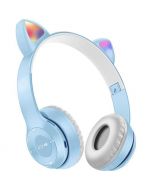 New Cat Headphone Wireless Bluetooth Headphone Headset Cat Ear LED Light Up Wireless Headphones for Mobile Phone PC or Laptop