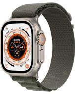 Apple Watch Ultra (49mm) Titanium Case with Green Alpine Loop (Brannd New, Non Active) - (Installment)