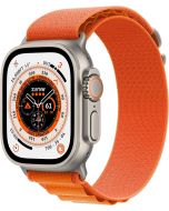 Apple Watch Ultra (49mm) Titanium Case with Orange Alpine Loop (Brannd New, Non Active) - (Installment)
