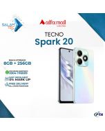 Tecno Spark 20 8GB RAM 256GB Storage On Easy Installments (12 Months) with 1 Year Brand Warranty & PTA Approved With Free Gift by SALAMTEC & BEST PRICES