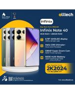 Infinix Note 40 8GB-256GB | 1 Year Warranty | PTA Approved | Monthly Installments By ALLTECH Upto 12 Months