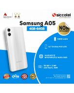 Samsung A05 4GB-64GB | 1 Year Warranty | PTA Approved | Non Installment By Siccotel