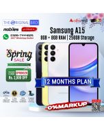 Samsung A15 | 8GB + 8GB RAM | 256GB Storage | PTA Approved (Official) | 1 Year Warranty | Installments Upto 12 Months - The Original Bro Mobiles