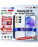 Samsung A55 5G | 8GB RAM | 256GB Storage | Installment | PTA Approved | 1 Year Warranty | The Original Bro Mobiles