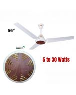 GFC Fans Ceiling Fan AC 30 Watts Iconic Model 56'' Copper Winding Solar Fan Energy Saver Inverter Fan