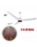 GFC Fans Ceiling Fan AC 30 Watts Iconic Model 56'' Copper Winding Solar Fan Inverter Fan