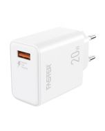 Faster 20W QC 3.0A Android Wall Charger White (FC-11QC) - Non Installments - ISPK-0184