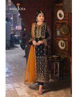 AJKK-15 EMBROIDERED CHIFFON 3 PCS chamkeeli BY ASIM JOFA