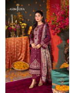 AJRA-08 EMBROIDERED LAWN 3 PCS