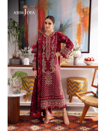 AJUR-04 EMBROIDERED LAWN 3 PCS