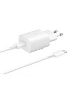 Samsung 25w 2-pin Charger Cable White With Free Delivery By Spark Tech