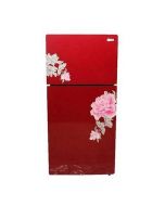 Gaba National Freezer On Top Glass Door Refrigerator 8 Cu Ft Red (GNR-188) - ISPK