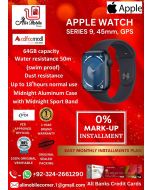 Apple Watch Series 9 - GPS, 45mm - Midnight Aluminum Case with Midnight Sport Band On Easy Monthly Installments By ALI's Mobile